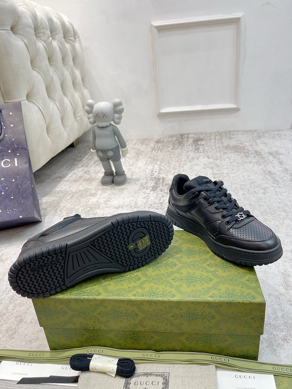 Gucci soft grey luxury sneakers view 10 premium leather build
