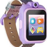 Front view of PlayZoom unisex purple watch