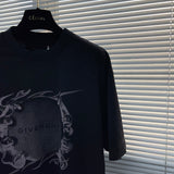 Close-up detail shot of Givenchy luxury clothing with contemporary cut