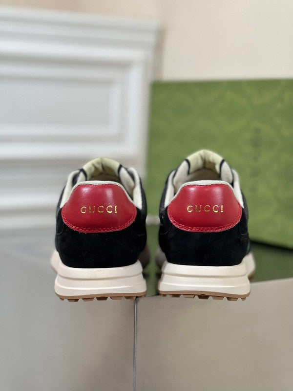 Gucci classic monochrome luxury sneakers view 4 heritage-inspired look