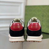 Gucci classic monochrome luxury sneakers view 4 heritage-inspired look