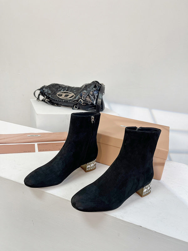 Miu Miu luxury shoes detail shot