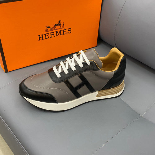 Hermès Tan Knee-High Boots - Full Silhouette View