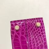 Side view of fluid structured handbag