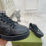 Gucci sneakers detailed view showing premium designer craftsmanship