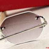 Close-up detail view of Cartier unisex sunglasses