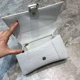 Elegant Faux Leather Handbag - Polished Finish | Women's Premium Handbag #616 - styled full view (image 7) of designer-inspired handbag