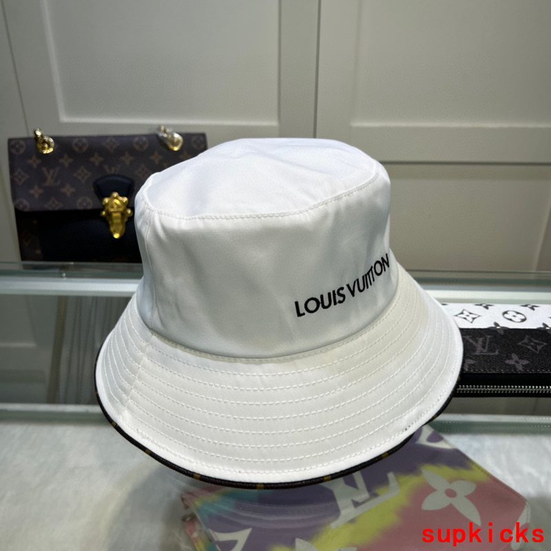 Close-up detail view of Louis Vuitton unisex cap