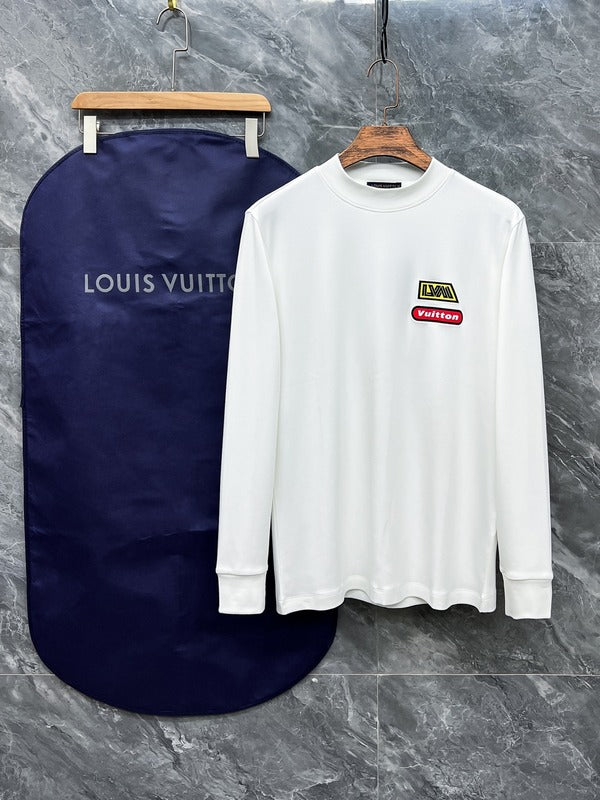 Back view of Louis Vuitton luxury clothing with streetwear-inspired cut