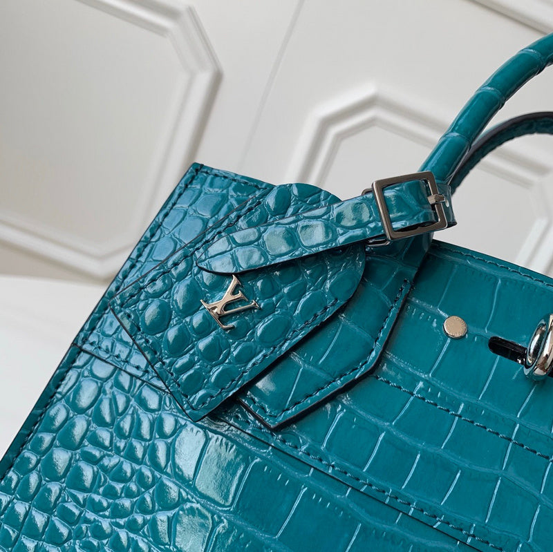 Close-up detail of modern polished women's handbag – women's statement bag