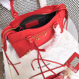 Interior view of statement polished women's handbag – women's designer-style accessory