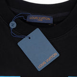 Full styled look of Louis Vuitton luxury clothing with signature branding