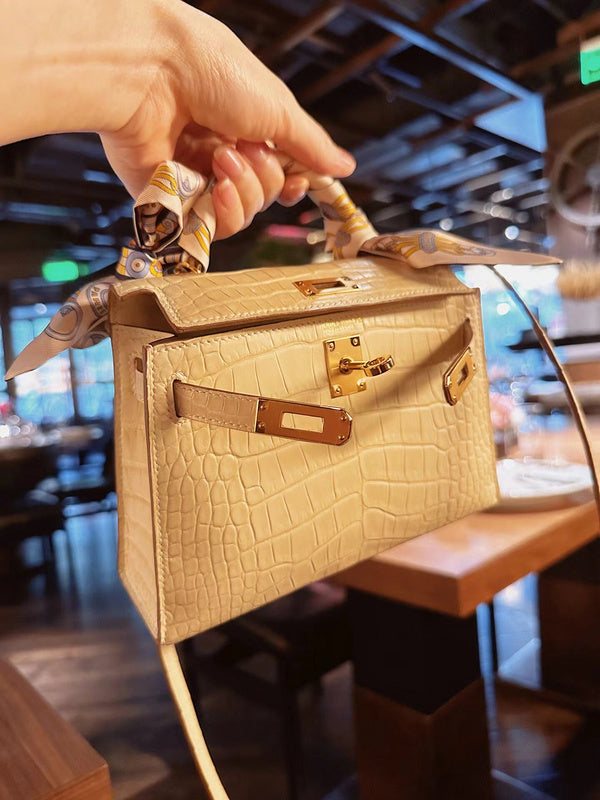 Close-up detail of chic bag design