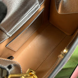 Side profile of premium elevated women's handbag – women's luxury accessory