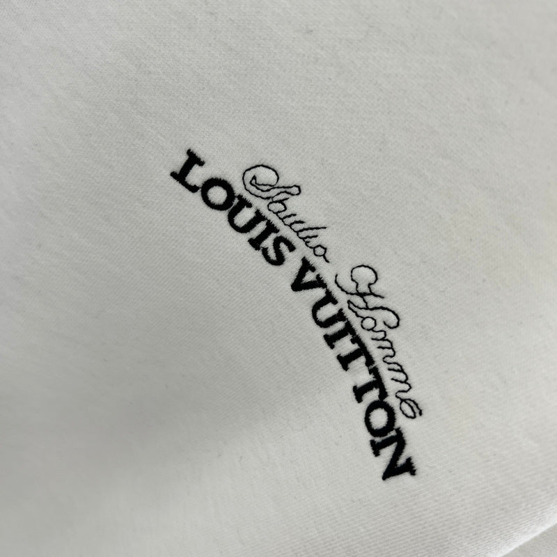 Back view of Louis Vuitton luxury clothing with relaxed-fit cut