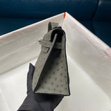 Close-up detail of modernist bag design