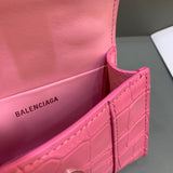 Understated Faux Leather Handbag - Statement Silhouette | Women's Statement Accessory #496 - texture close-up (image 9) of designer-inspired handbag