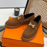 Hermes shoes Style 252 - close-up of sleek modern silhouette