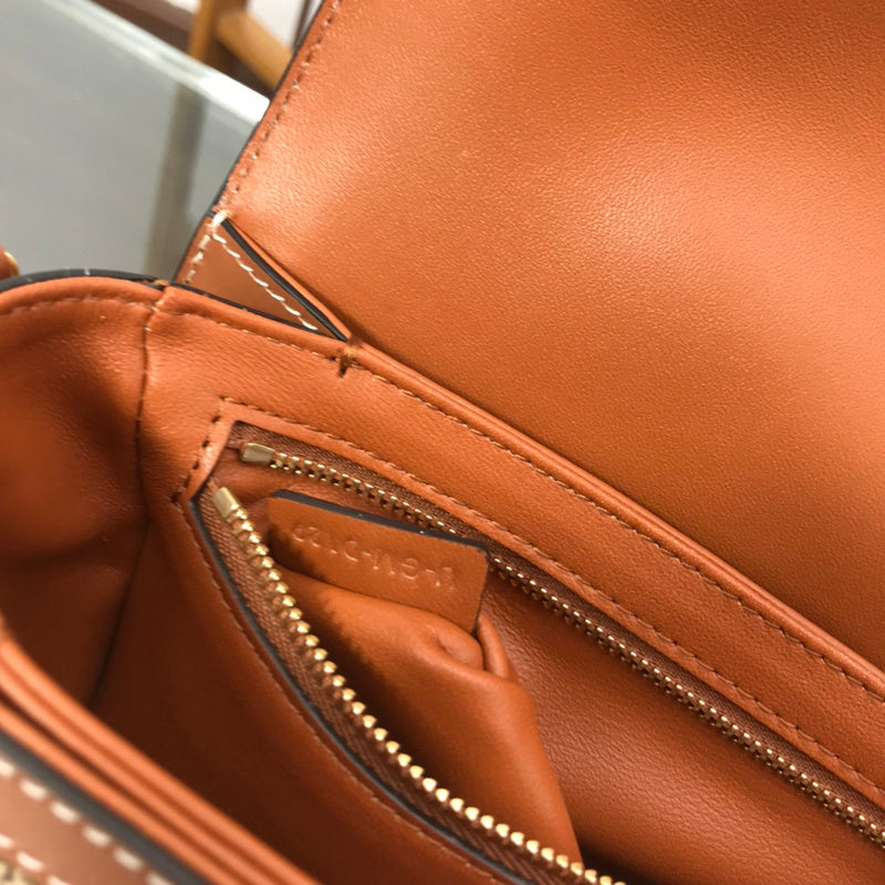 Back view of premium chic women's handbag – women's everyday handbag