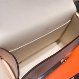 Sophisticated bag shown from front angle