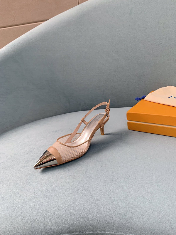 Louis Vuitton Nude Loafer Flats - Sole Detail View