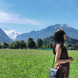Fluid handbag styled for everyday wear