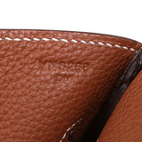 Side view of minimalist structured handbag