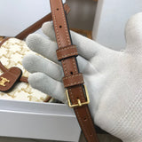 Back view of elevated classic women's handbag – women's luxury handbag