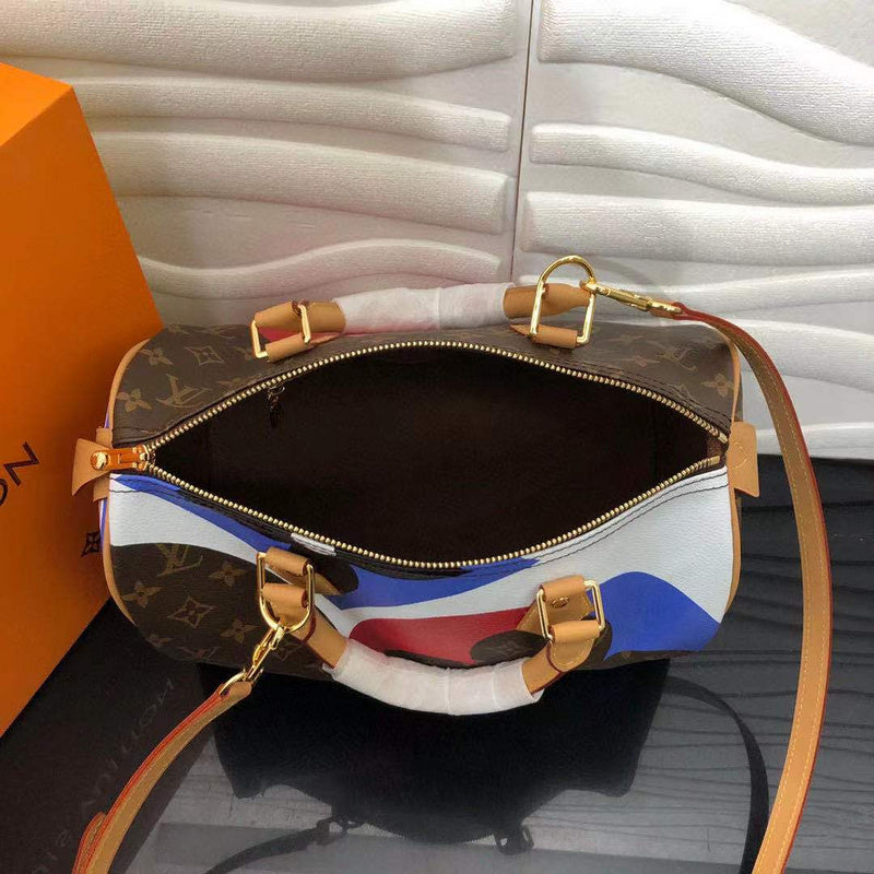 Front view of signature polished women's handbag – women's luxury accessory