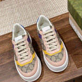 Gucci neutral cream luxury sneakers view 10 signature lace-up style