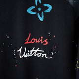 Front view of Louis Vuitton cotton t-shirt with monogram-inspired silhouette
