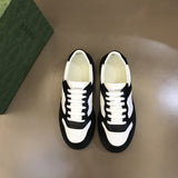 Gucci two-tone luxury sneakers view 10 breathable knit upper