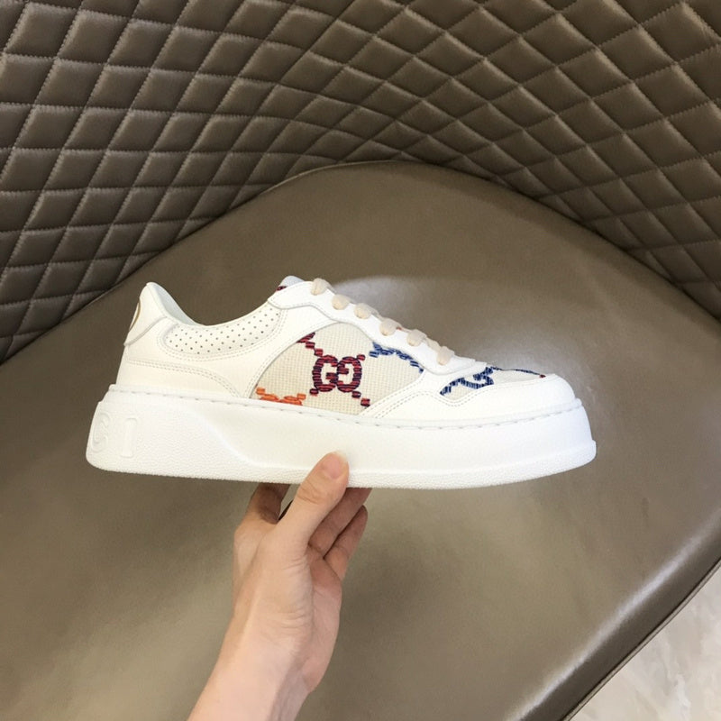 Gucci crisp white luxury sneakers view 5 cushioned comfort fit