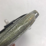Side view of clean-lined structured handbag