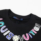 Close-up detail shot of Louis Vuitton cotton t-shirt with contemporary cut