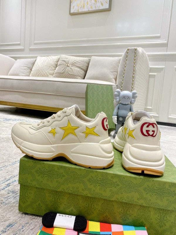 Gucci fresh white-and-black luxury sneakers view 7 streetwear statement look