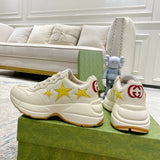 Gucci fresh white-and-black luxury sneakers view 7 streetwear statement look