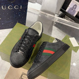 Gucci muted earth tones luxury sneakers view 8 heritage-inspired look