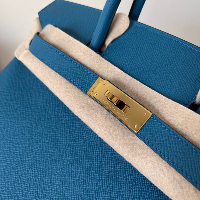 Side view of modernist structured handbag