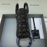Statement Faux Leather Handbag - Understated Luxury Look | Women's Designer-Inspired Purse #342 - back view (image 4) of designer-inspired handbag