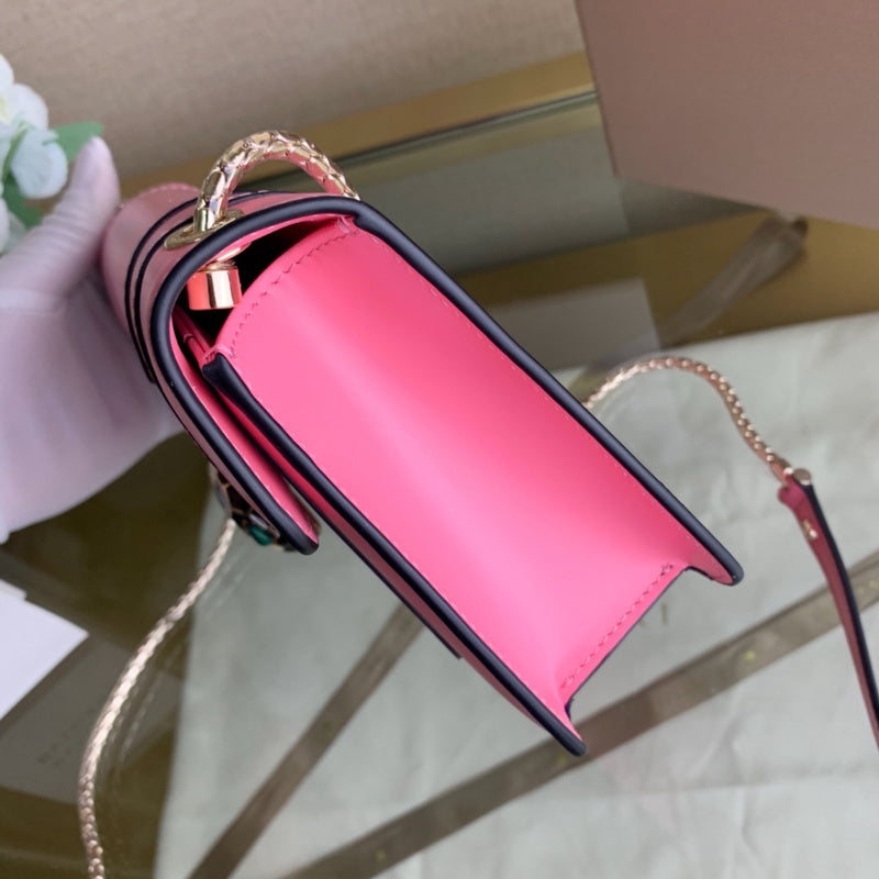 Polished Faux Leather Handbag - Polished Finish | Women's Luxury Handbag #1682 - texture close-up (image 9) of designer-inspired handbag