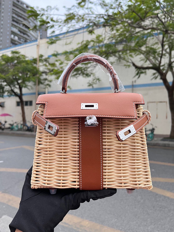 Polished bag shown from front angle