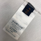 Flat lay presentation of Louis Vuitton cotton t-shirt with monogram-inspired silhouette