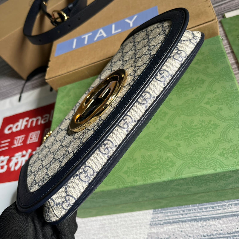 Back view of structured statement women's handbag – women's everyday handbag