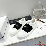 Givenchy Beige Chunky Platform Sneakers - Angled View