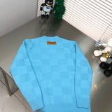 Front view of Louis Vuitton luxury clothing with monogram-inspired silhouette