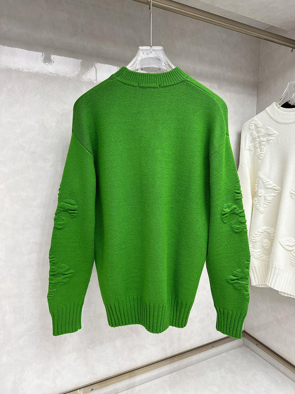 Side profile of Louis Vuitton luxury clothing with relaxed-fit cut