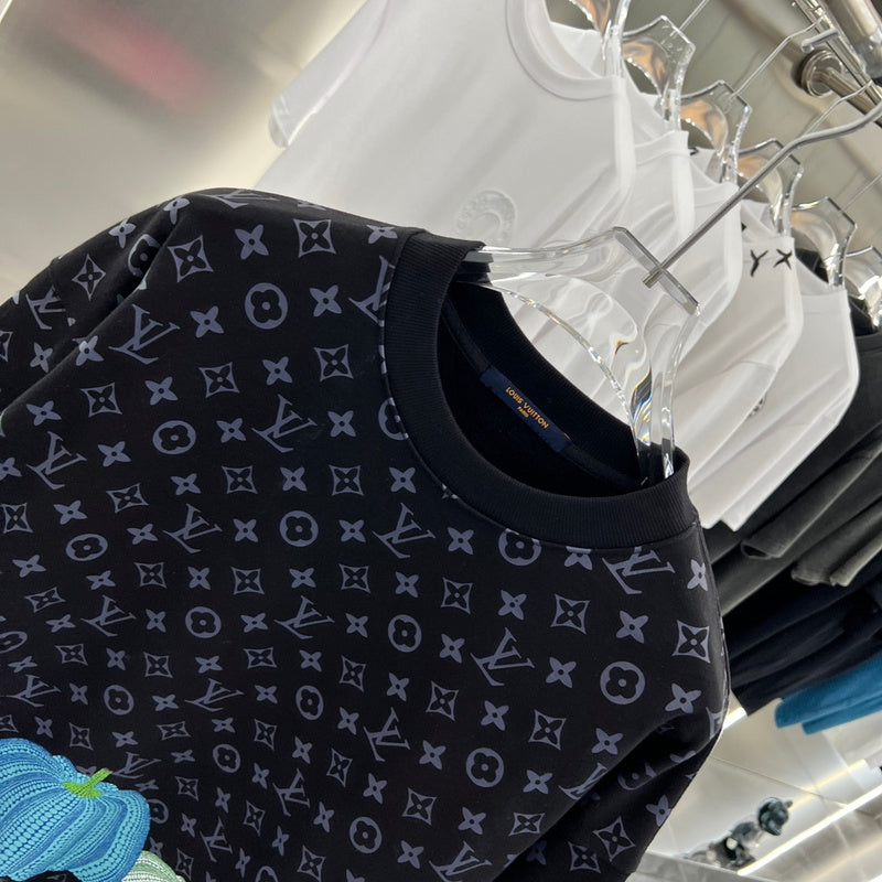 Full styled look of Louis Vuitton luxury clothing with tailored silhouette