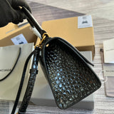 Interior view of everyday-luxe structured women's handbag – women's luxury accessory