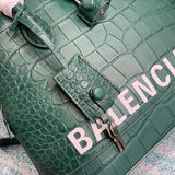 Statement Faux Leather Handbag - Premium Craftsmanship Detailing | Women's Designer-Inspired Purse #667 - styled full view (image 7) of designer-inspired handbag